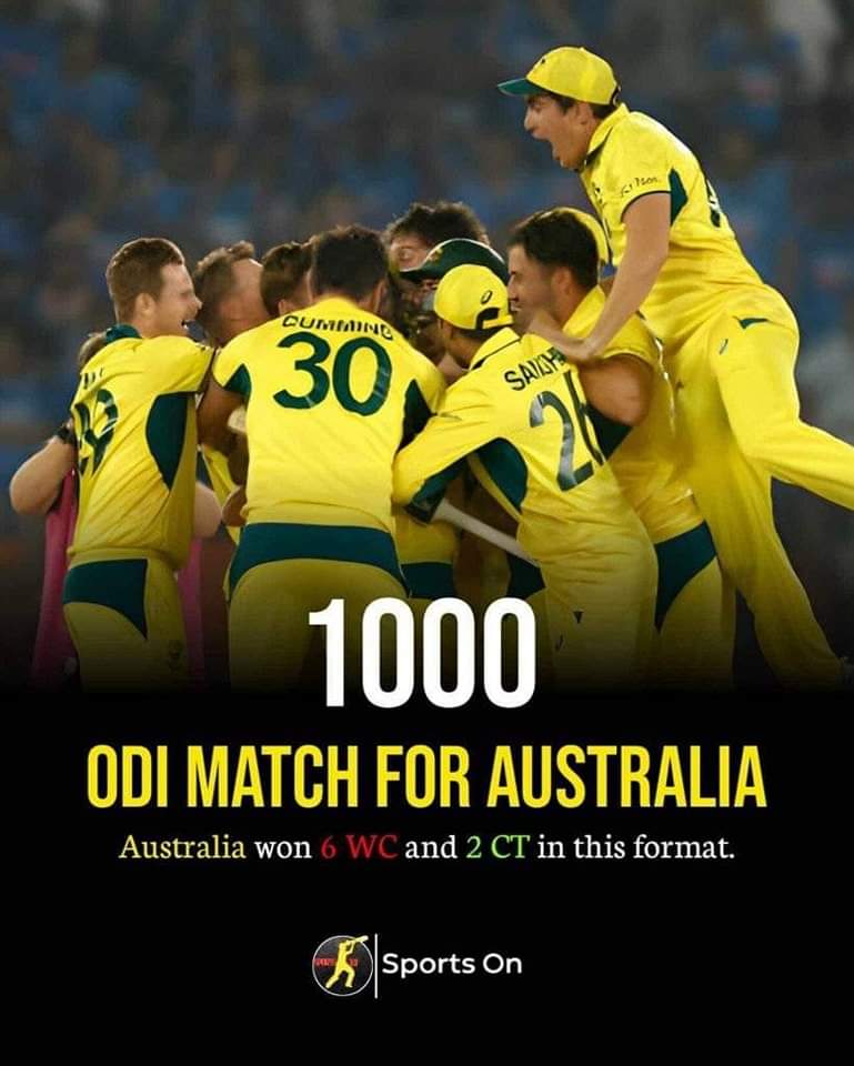 1000th ODI game for Australia 🇦🇺❤️
#TeamAus