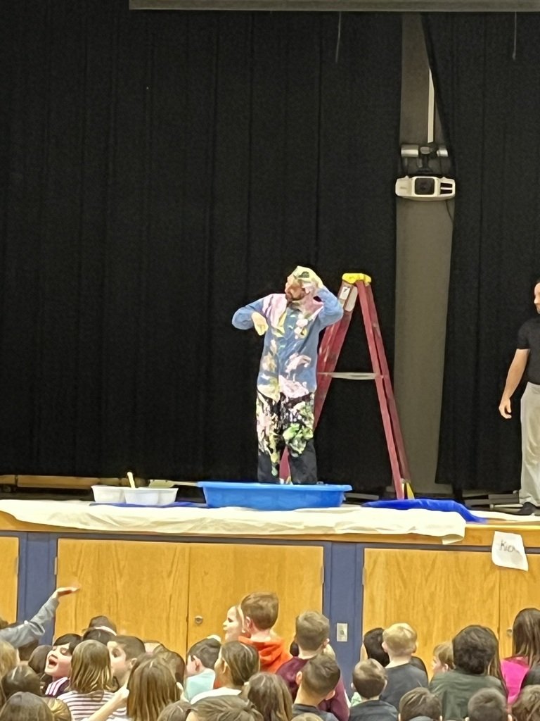 Hilltop students enjoyed watching Mr. Mucha get slimed, not once but three times, today after achieving their goal of collecting over food 500 items, which will be donated to the Mendham Chester Food Pantry. Great job Hilltop students & Mr. Mucha! #mendhamboroschools #lionspride