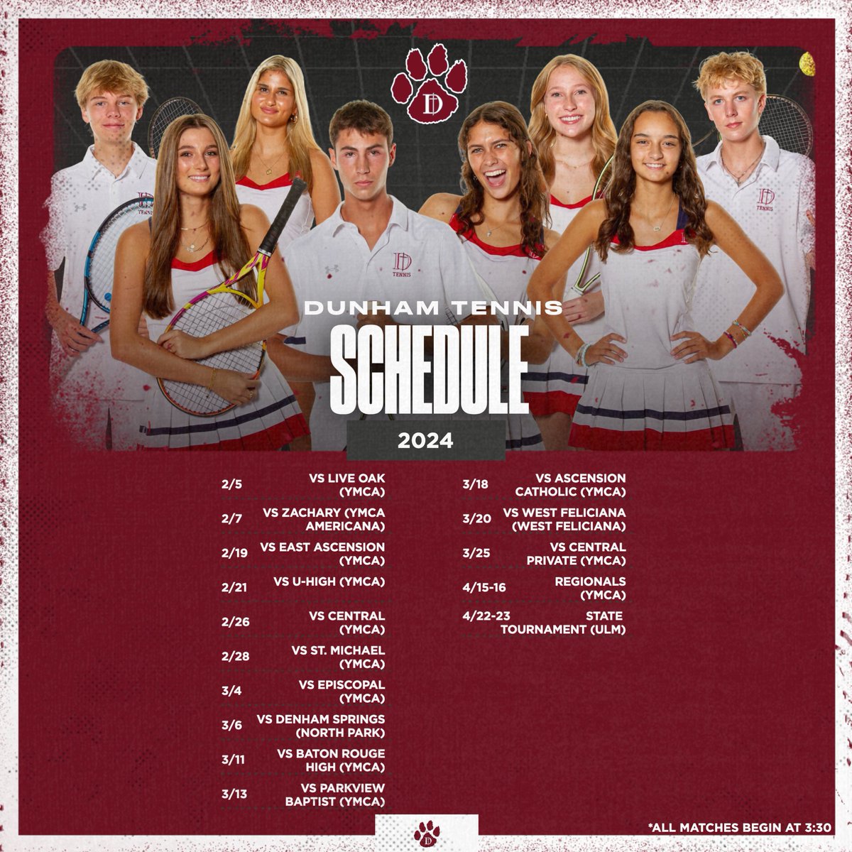 DunhamAthletics's tweet photo. βΎοΈπ₯SPRING SCHEDULESπΎβ³οΈ
Tiger fans, come out and support our spring sport athletes this year!
#DunhamCompetes #GoTigers #DutyFaithHonor #ChooseDunham https://t.co/dCl8mHoo7x