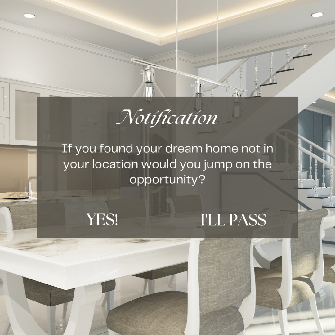 cmack_yeghomes's tweet photo. Dream Home Dilemma: If your dream home was miles away, would you seize the opportunity and relocate? 🌍 Share your thoughts in the comments below!

#cmack #yeghomes #yeggers #realestate #albertaiscalling #yegrealtor #realtorrex #design #home #homeowner #riserealtor #REAL https://t.co/dXSZ6u9oDu