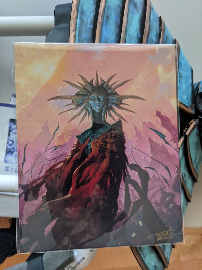 I left PAXUnplugged early &amp; unfortunately didn't get a chance to get a pic *as* the Lady of Pain with  <a href="/jacobsontyler/">Tyler Jacobson</a>. Fast forward to today, imagine my surprise when <a href="/Eric_Menge/">Eric Menge</a> handed me this lovely signed print Tyler had asked him to pass along. Made my day! Thanks sm, Tyler!