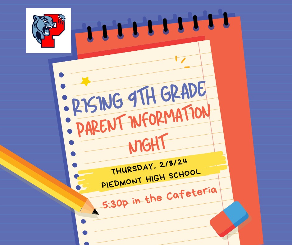 Piedmont Middle School (@piedmontmsnc) on Twitter photo Parents of rising 9th graders, come out on Thursday at 5:30 to learn about Piedmont High School. The meeting will be held in the PHS cafeteria. @aghoulihan <a href="/UCPSNC/">Union County Public Schools</a> Parents of rising 9th graders, come out on Thursday at 5:30 to learn about Piedmont High School. The meeting will be held in the PHS cafeteria. @aghoulihan <a href="/UCPSNC/">Union County Public Schools</a>