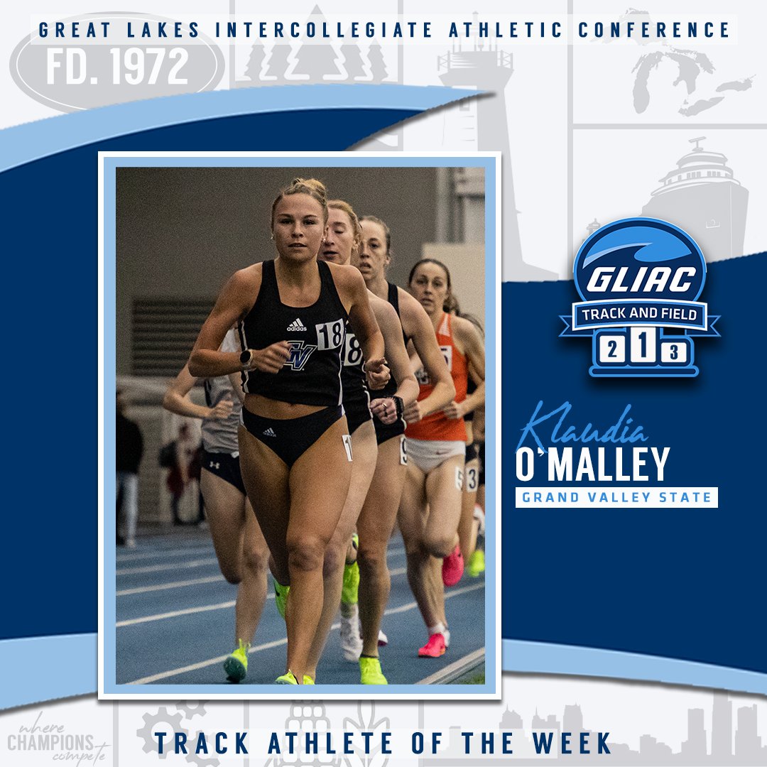 GLIACsports's tweet image. 𝗚𝗟𝗜𝗔𝗖 𝗜𝗻𝗱𝗼𝗼𝗿 𝗧𝗿𝗮𝗰𝗸 &amp;amp; 𝗙𝗶𝗲𝗹𝗱 𝗔𝘁𝗵𝗹𝗲𝘁𝗲𝘀 𝗼𝗳 𝘁𝗵𝗲 𝗪𝗲𝗲𝗸

MTR - Caleb Futter // GVSU

WTR - Klaudia O'Malley // GVSU

MFD - Shane Byrne // GVSU

WFD - Taylor DeHommel // GVSU

🔗 gliac.org/x/280dr

#WhereChampionsCompete #GLIACTF