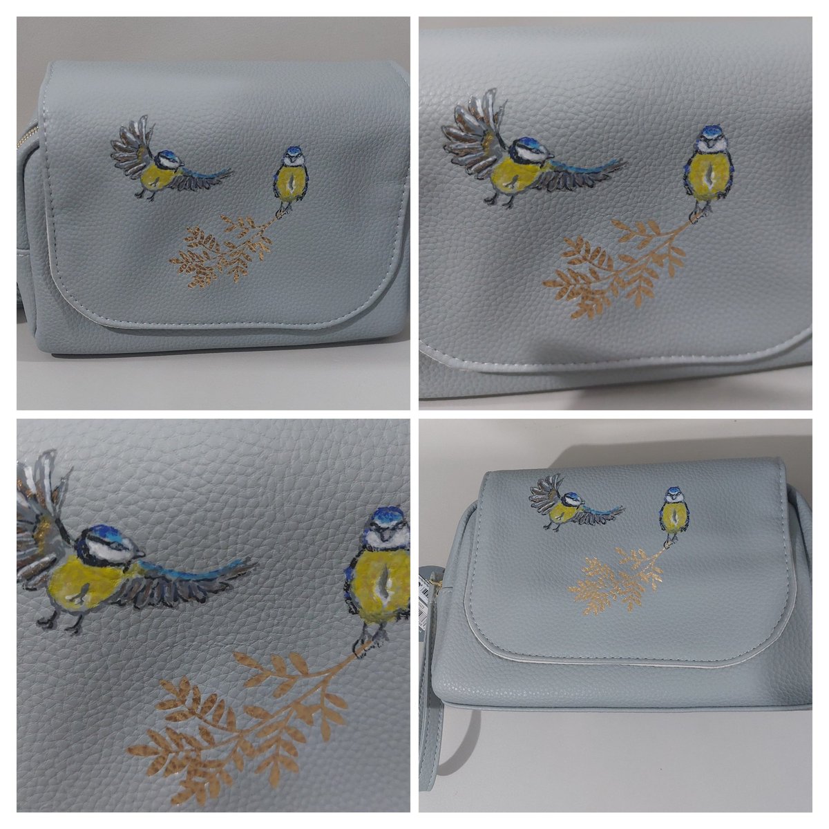 LJ_Believe's tweet image. #POstsbles Been trying out painting on leather again today!