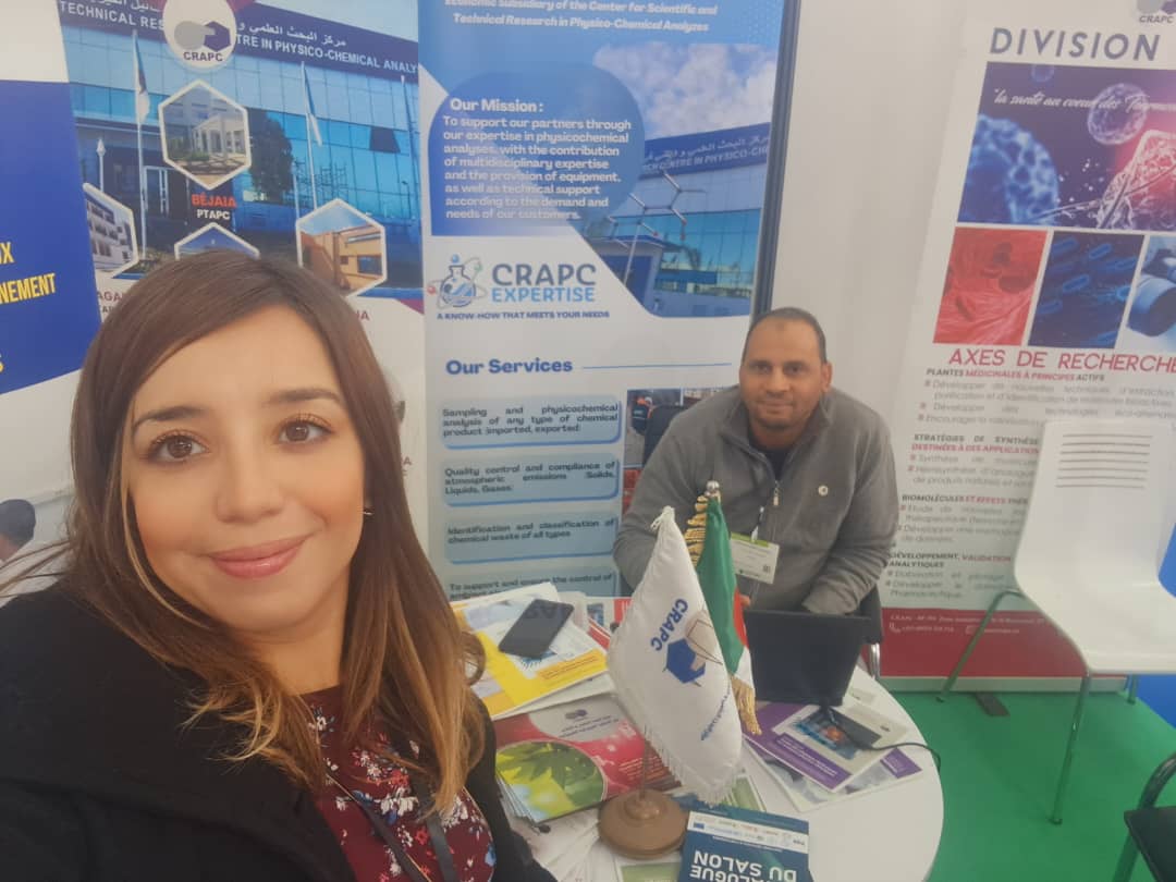 CRAPC_Centre's tweet photo. #صوراليوم_الثاني||
#Stand_CRAPC
#maghreb_pharma_Expo
🔵من جناح عرض الكرابسي في الصالون الدولي  للصناعات الصيدلانية في شمال افريقيا في طبعته العاشرة .
⚗️🧬مرحبا بكم بجناح عرض المركز🧬⚗️ 
#Stand_N06B_Pavillon_Central_SAFEXPo https://t.co/aJaJdShRMZ