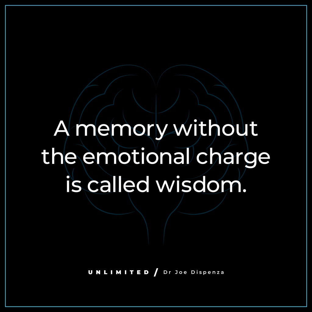 DrJoeDispenza's tweet photo. Your problems will never be resolved by analyzing them within the emotions of the past. Learn to un-memorize self-limiting emotions, &amp; gain the freedom to live, think, &amp; act independent of the constraints of that feeling. What wisdom will you gain today? https://t.co/scaNSgcDLb https://t.co/QXFgGzmgTs