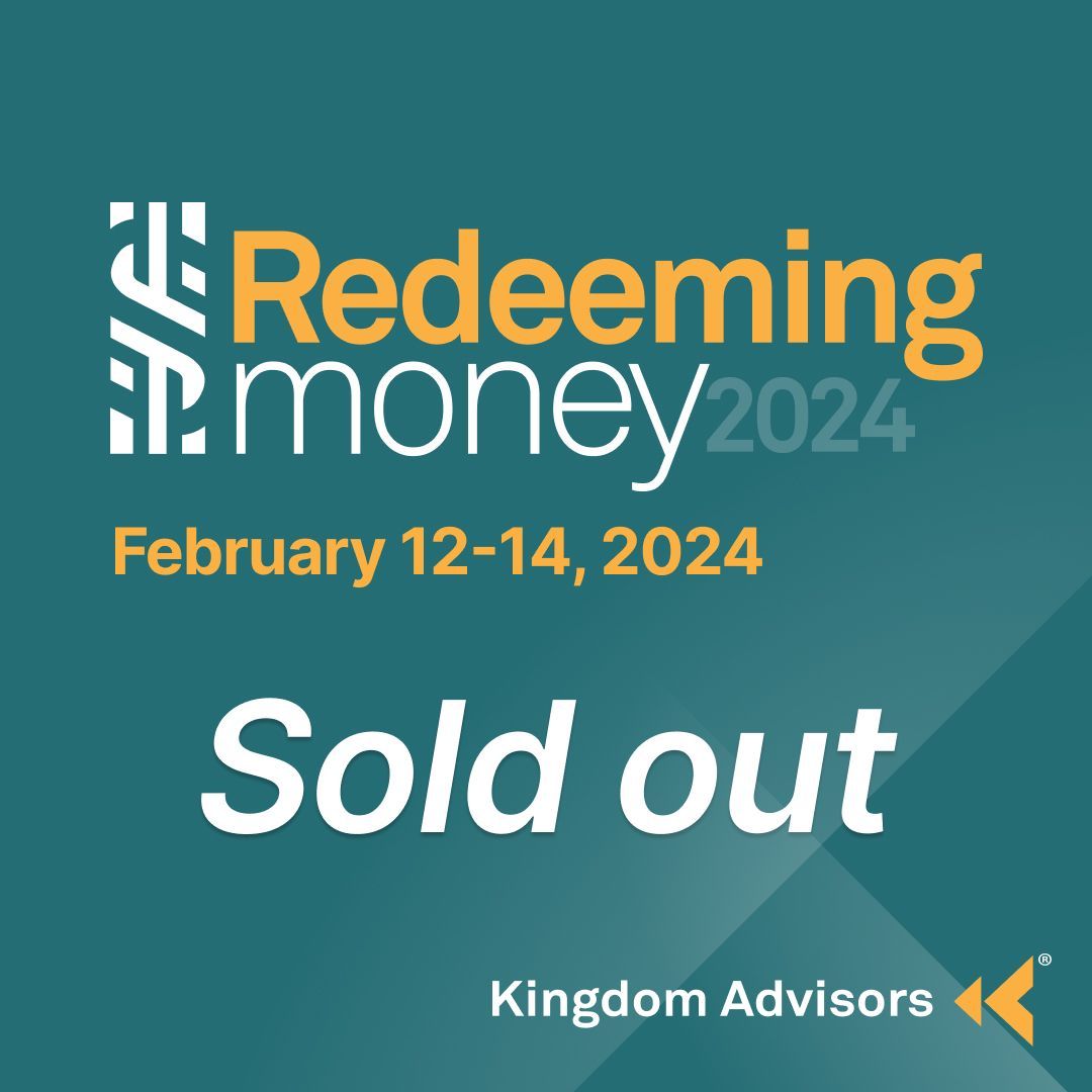All tickets for Redeeming Money 2024 have been sold! This will be the largest in-person gathering of the Christian financial industry to date: 2,200 financial professionals, their spouses, &amp; the financial services organizations serving them will meet in Orlando in just 6 days!