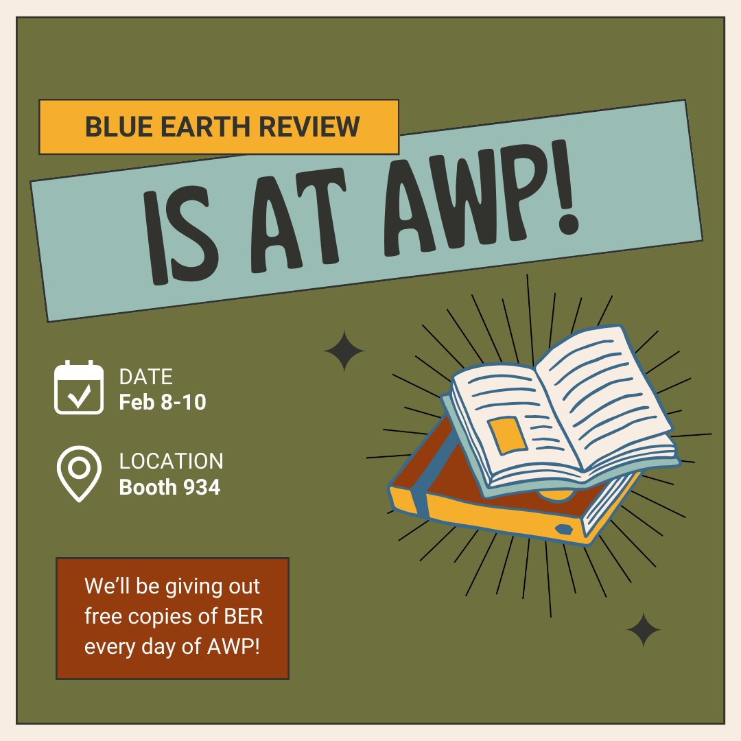 Blue Earth Review tweet media