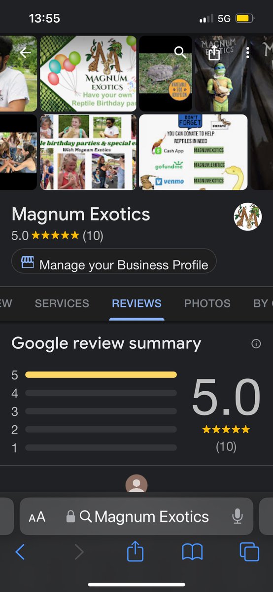If you have ever done business with Magnum Exotics please leave us a review g.co/kgs/sJ6WsE