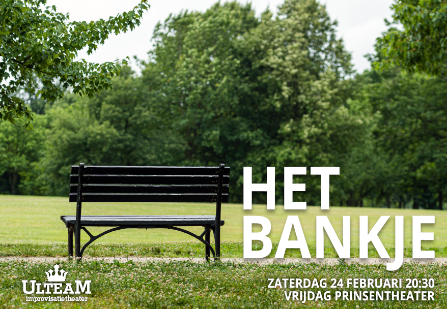 improvisatie's tweet photo. Ulteam Presenteert: Het Bankje

Zaterdag 24 februari van 20:30 tot 22:30
Vrijdag Prinsentheater Groningen

Tickets via https://t.co/wrTdO3FnPg

#groningen #impro #improvisatietheater #theater #theatersport #ulteam #UlteamTheatersport #HetBankje #zitten #AllesNaarWens #BijVrijdag https://t.co/xVj099FOnV