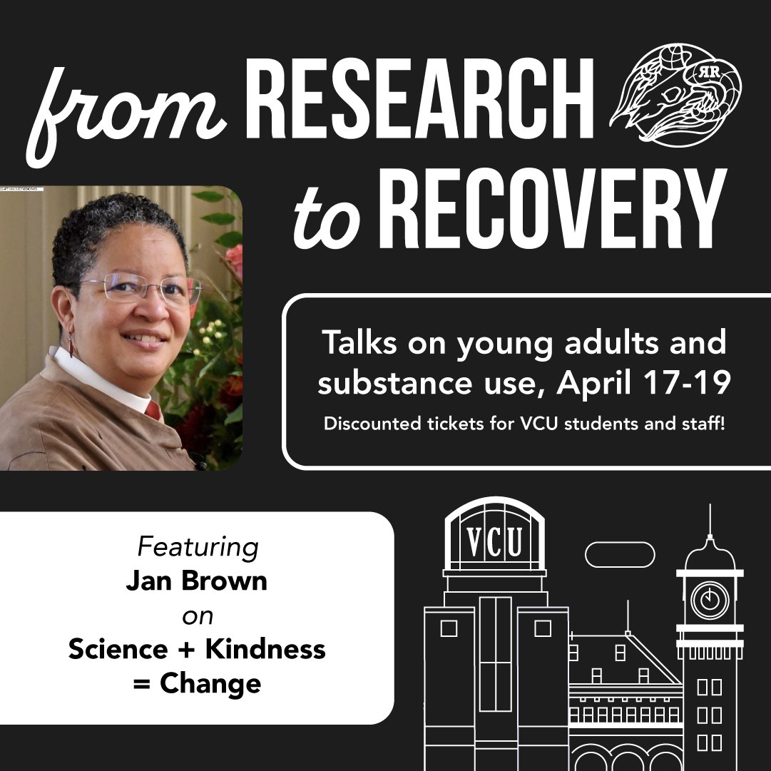 Jan Brown to give training on the evidence-based Invitation to Change framework for helping loved ones with addiction. Join <a href="/ramsinrecovery/">VCU Rams in Recovery</a> April 17-19 in Cabell Library for the Research to Recovery conference. Discounted tix for VCU students &amp; staff! bit.ly/r2r2024 #vcu