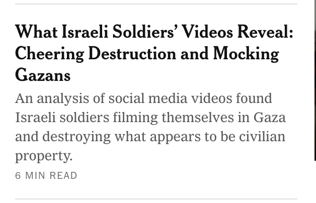 But sure, let's chastise the Gazans who didn't help the hostages.