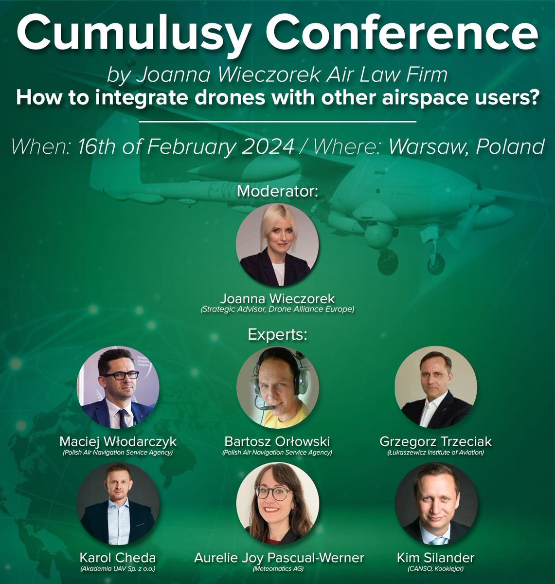 Want to learn more about how drones can be integrated with other airspace users? We invite you to attend this panel, moderated by Drone Alliance Europe's strategic advisor Joanna Wieczorek, featuring a number of industry stakeholders.