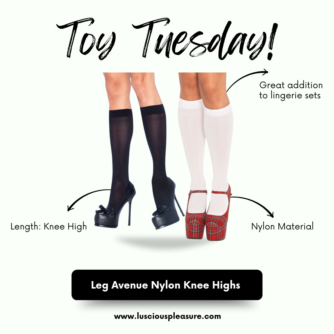 LusciousPlsure's tweet photo. Toy Tuesday: The Perfect Addition to Your Lingerie Collection ✨

Looking for the perfect complement to your lingerie sets? Look no further than our stockings range! 

Visit https://t.co/dOzfqiPYst to explore the variety of available styles and colours.

#stockings #nylon #tights https://t.co/7ZOPCSeLLZ