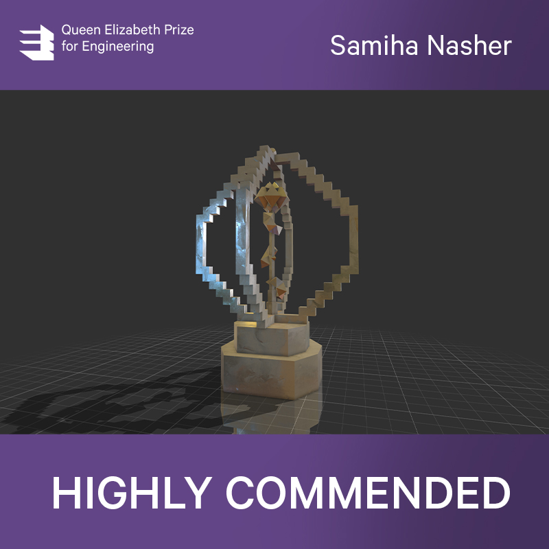 Congratulations also to the 2024 design finalists Nandan Ambure &amp; Samiha Nasher, who both received a Highly Commended Award. #CreateTheTrophy #QEPrize2024
