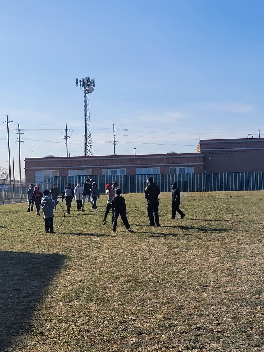Mbronie109's tweet photo. When the RO connects with the  kiddos on the football field 💙
#bvbobcats #d109pride #argopride https://t.co/i6UjVK0sxd