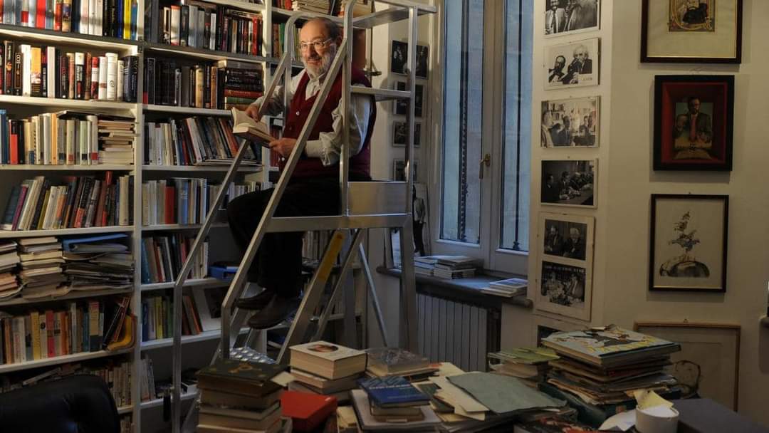 "The writer Umberto Eco belongs to that small class of scholars who are encyclopedic, insightful, and nondull. He is the owner of a large personal library (containing thirty thousand books), and separates visitors into two categories: those who react with “Wow! Signore,