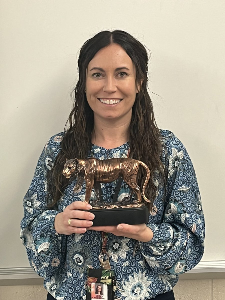 Tatem’s Faculty Tiger of the month - Stupendous 2nd grade teacher Mrs. Megan Friedman!!!