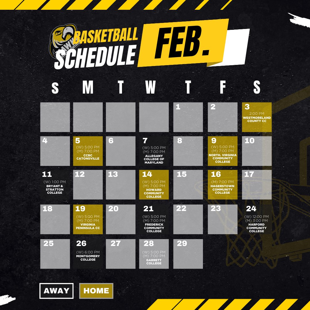 CSMHawksATH's tweet photo. The official February 2023-24 schedule of the CSM Hawks. π¦
π
#CSMHawksMBB #CSMHawksWBB #CSMHawksBaseball https://t.co/tqtilu5N5B