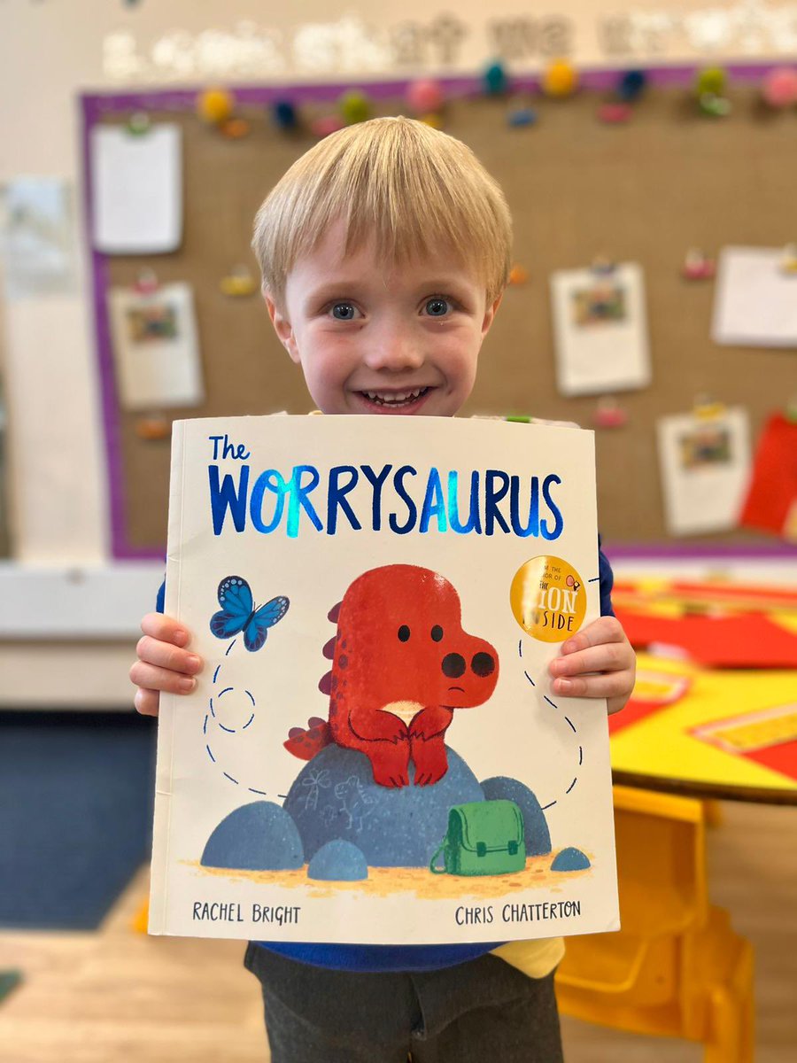 JamesBrindleyPS's tweet photo. This week is Children’s Mental Health Week, in Reception we have been learning about ways to identify our emotions and things we can do to manage them. Today we read ‘The Worrysaurus’  and made our very own worry box #MentalHealthAwareness #OurVoiceMatters #HappyMinds ❤️ https://t.co/GeR5C5FWCp