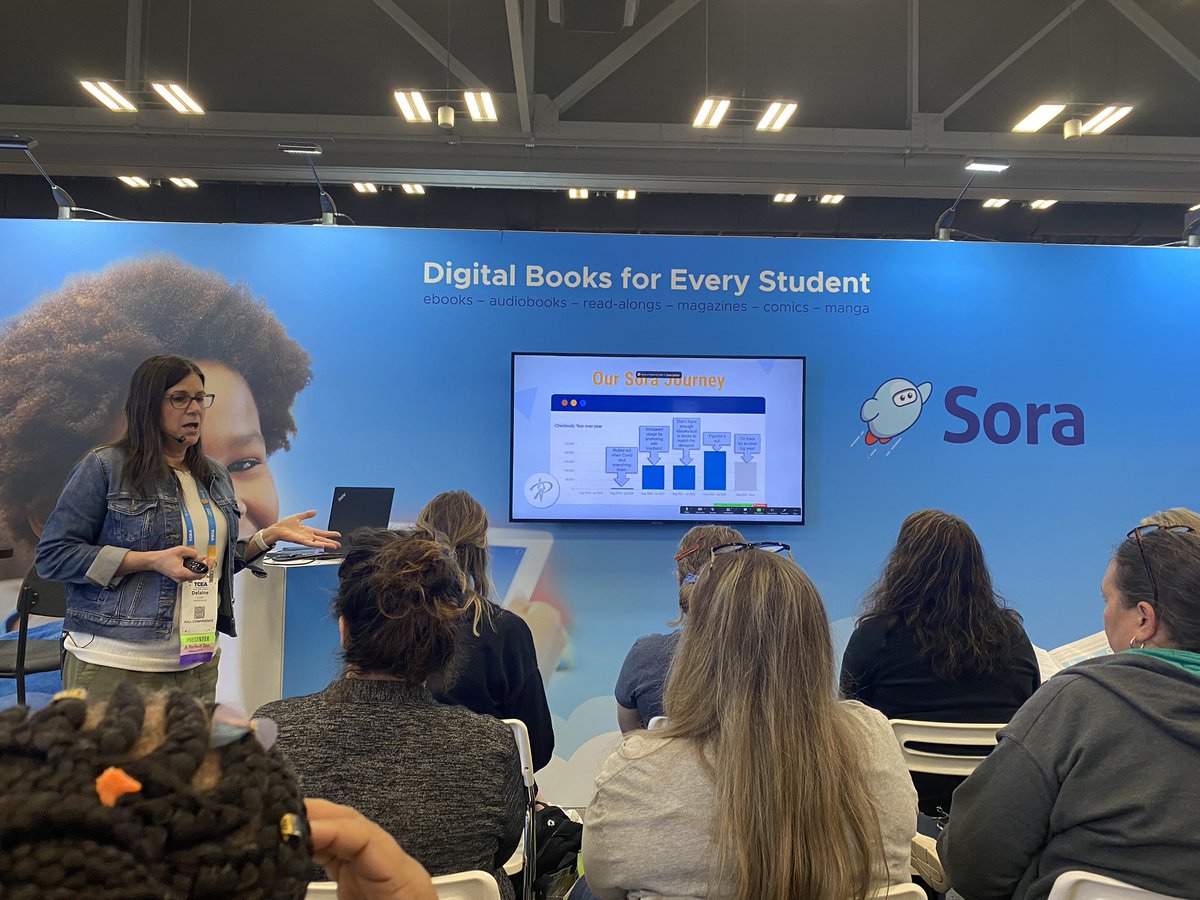 So proud of <a href="/DelaineUlmer/">Delaine Ulmer</a> sharing about <a href="/ProsperISD/">Prosper ISD</a> students using <a href="/OverDriveInc/">OverDrive</a> Sora App. Readers grow into leaders! #prosperproud <a href="/PISD_Libraries/">Prosper ISD Library Services</a>