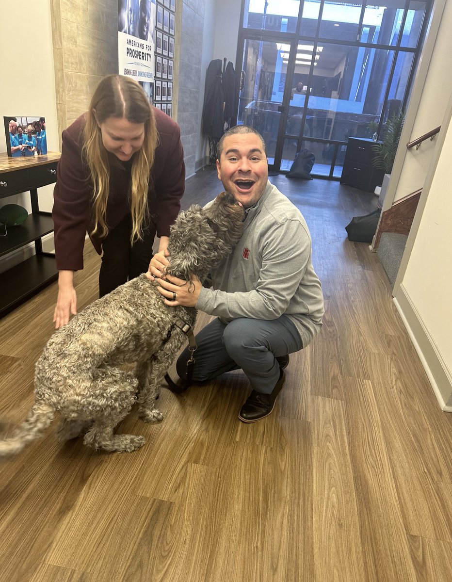 Danmartinez305's tweet photo. Thank you @NatalieBrownFL for bringing a doggo to the office to cheer us up! #FlaPUP https://t.co/6bE5I2Lf5P