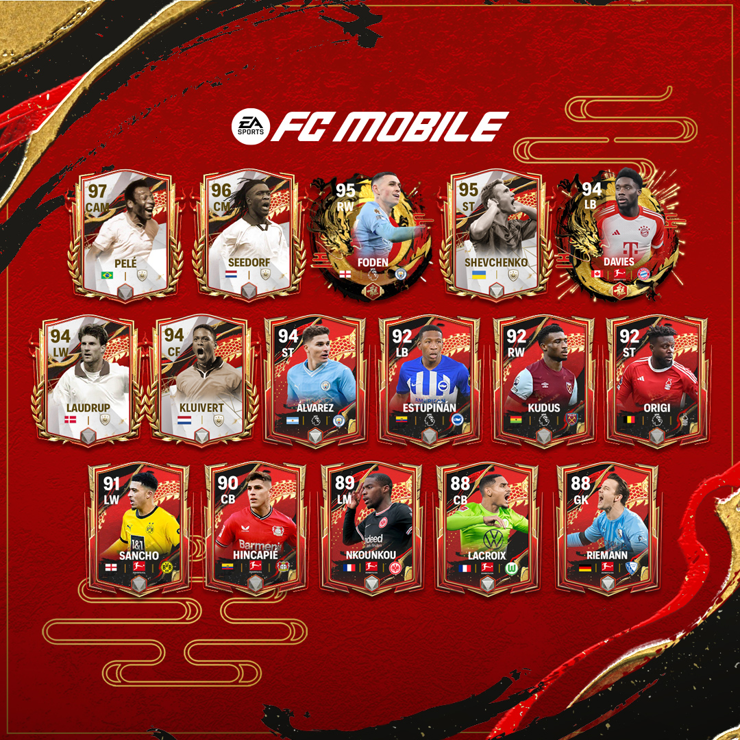 EASFCMOBILE's tweet photo. Celebrate the strength and success of the Year of the Dragon! 🧧

The Lunar New Year Event begins this Thursday UTC in #FCMobile. 🎆 https://t.co/zkOeGVHY72