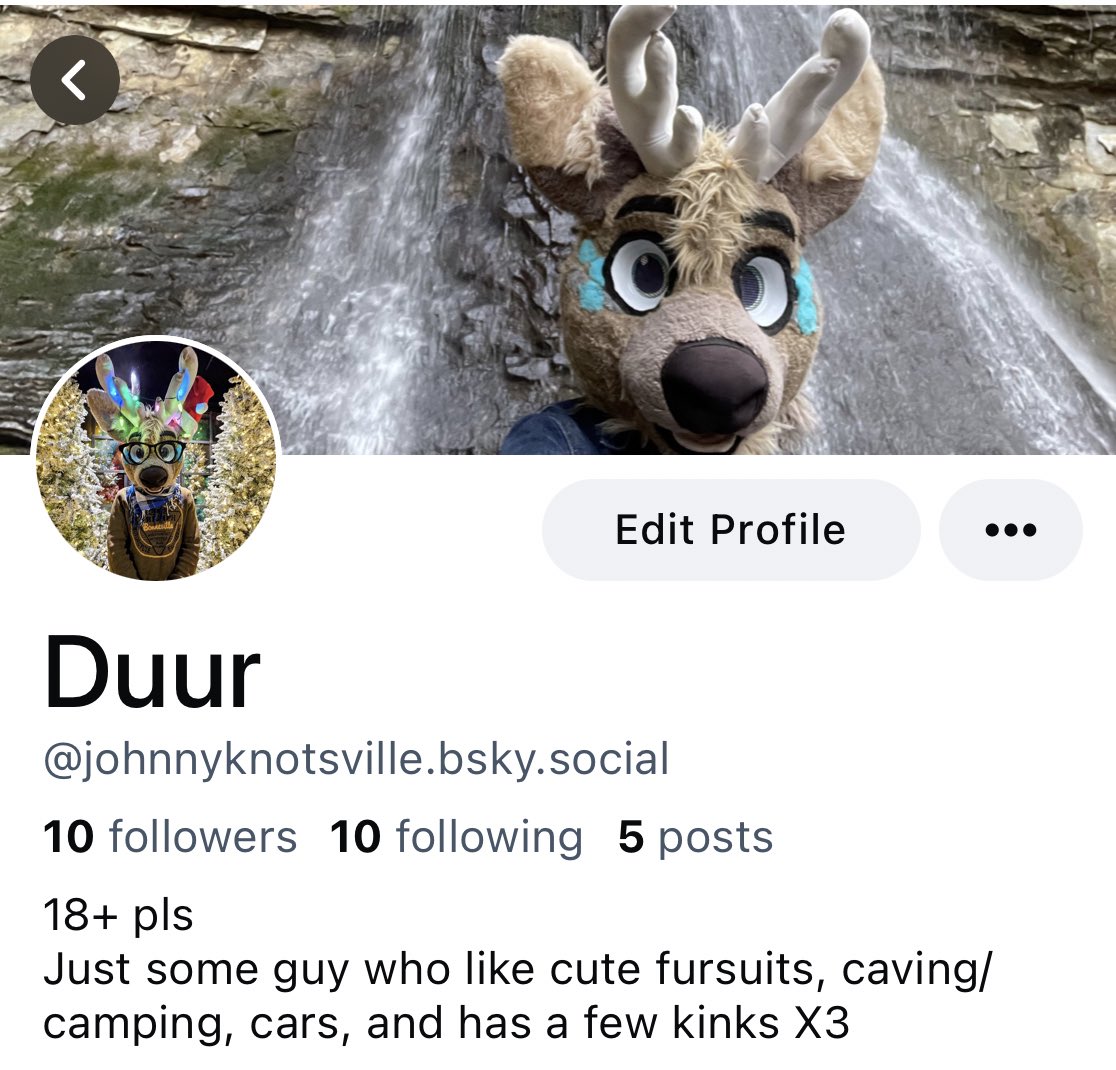 Since it’s more accessible now and some other peeps have posted theirs I figured I’d share my bsky account. 
I don’t plan on having multiple furry accounts there, so I guess I’m going to sprinkle in a little AD posts from time to time along with my regular pics X3