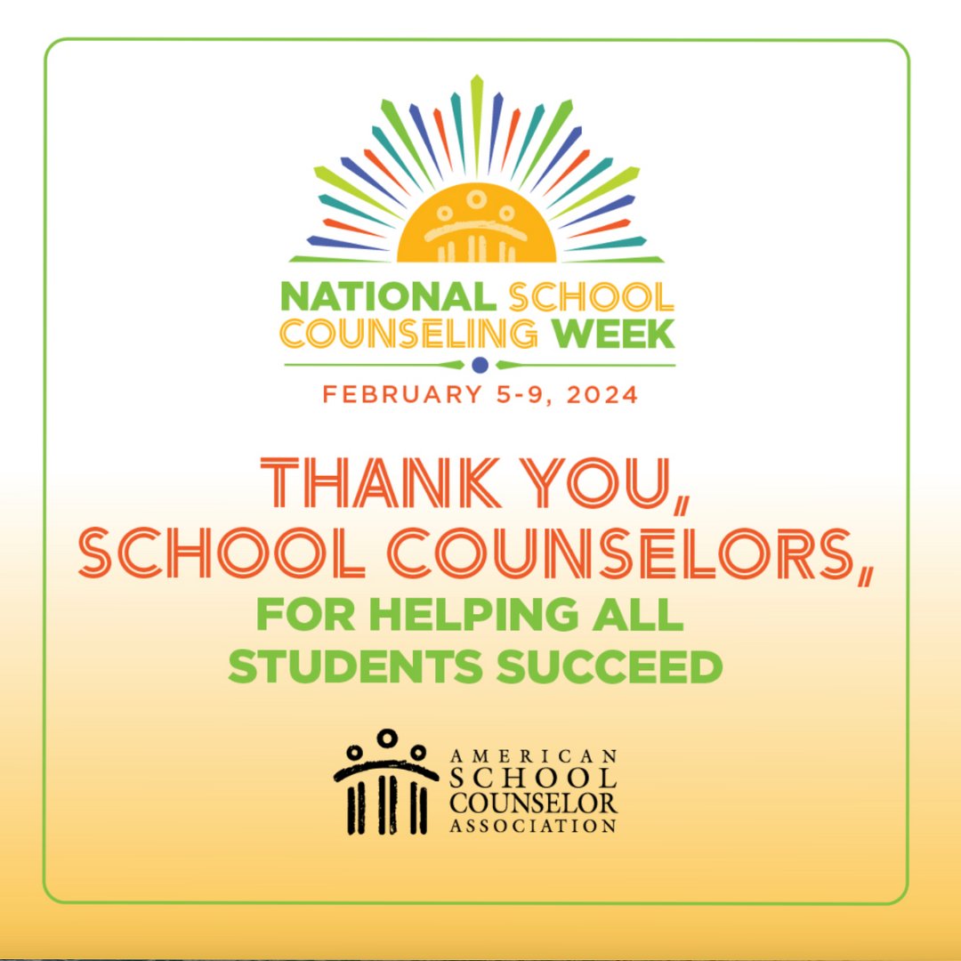 nj_raw's tweet photo. It's National School Counseling Week!
We'd like to extend our deepest gratitude to all of the wonderful school counselors who guide, support, and inspire young minds every day. 🧠📚
#NSCW2024 #SchoolCounseling #SchoolCounselorsRock https://t.co/6dCGDOKf7o