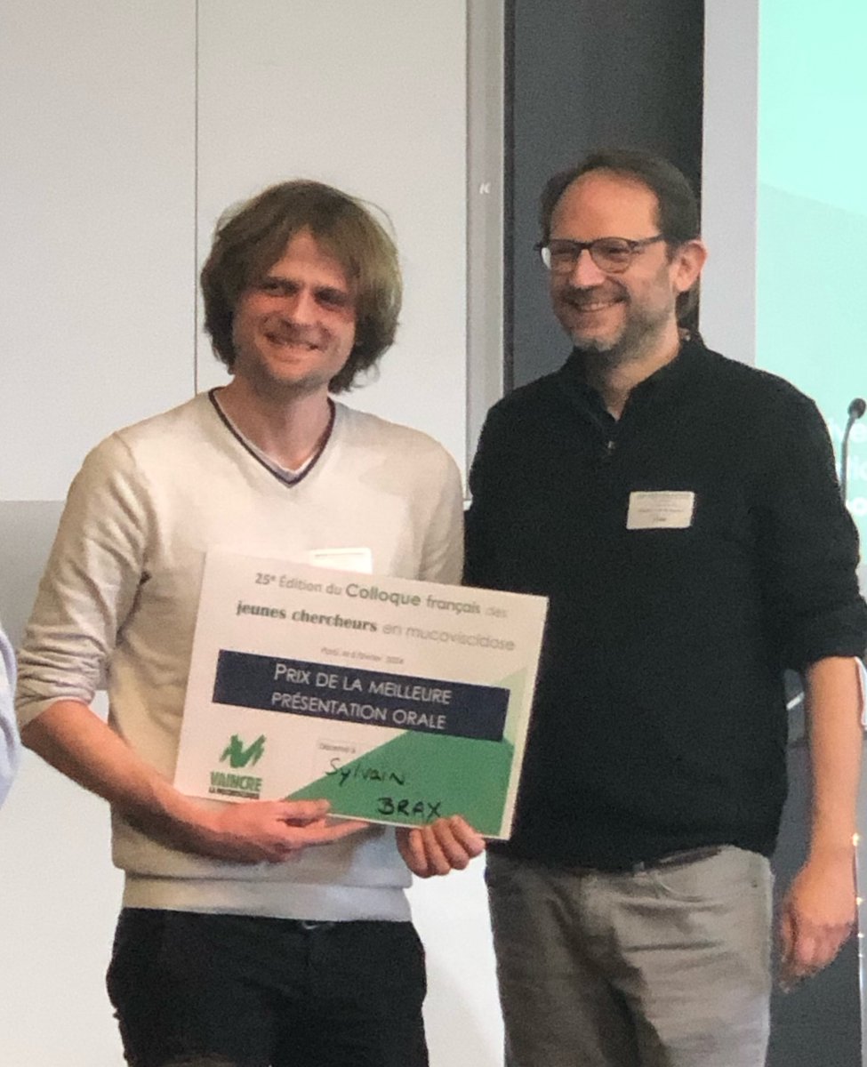 LG_LoicGuillot's tweet photo. Superbe 25e édition du congrès des jeunes chercheurs #CFJC2024 @vaincrelamuco bravo Sylvain Brax Prix de communication orale !! #pseudomonas #septin @crsa_paris @Sorbonne_Univ_ @FaculteSanteSU @InsermIDF https://t.co/OoIcqQDlTv