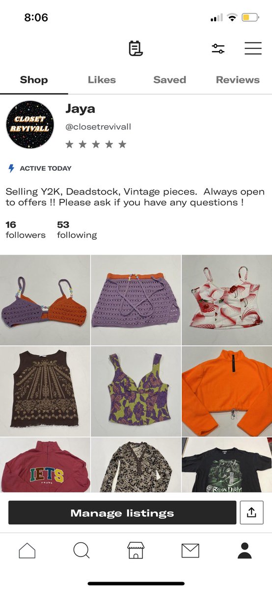 New Depop shop is up and running!! Selling Y2K, Vintage, Deadstock and more! New stock going up every week !! depop.com/closetrevivall