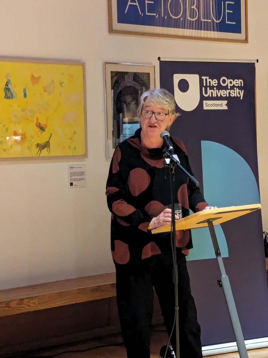Val_Bold's tweet photo. Grand nicht celebratin the launch o the new Scots language course fur dominies, thanks tae @OUScotland &amp; a host o braw pairtners . Ower 120 signed up fae across Scotland now -- whit a fine reason tae ☺️ Yin o twa https://t.co/3G74K2uqAB