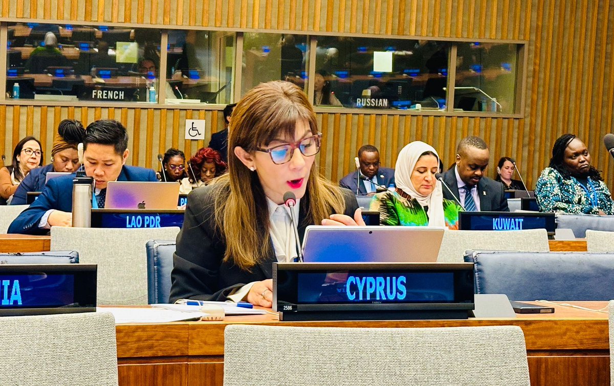 During the Ministerial Forum #CSocD62, #Cyprus Deputy Minister @MarilenaEvan @WelfareGovCY highlighted that our world requires more cooperation to meet the commitments of the #SDGs, especially for eradicating  #ChildPoverty. 

Cyprus 🇨🇾 is fully committed to leave no one behind.