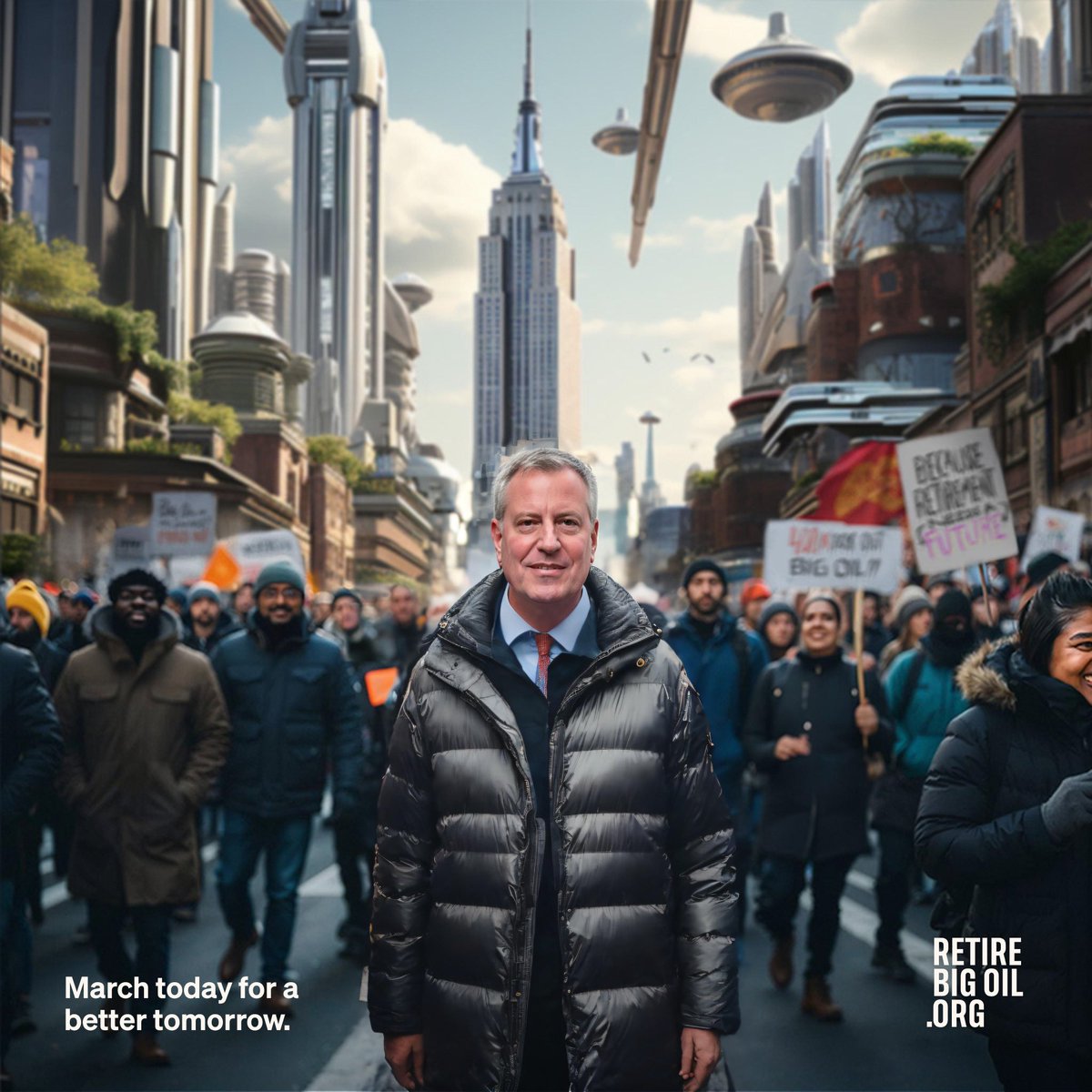 Bill de Blasio tweet media