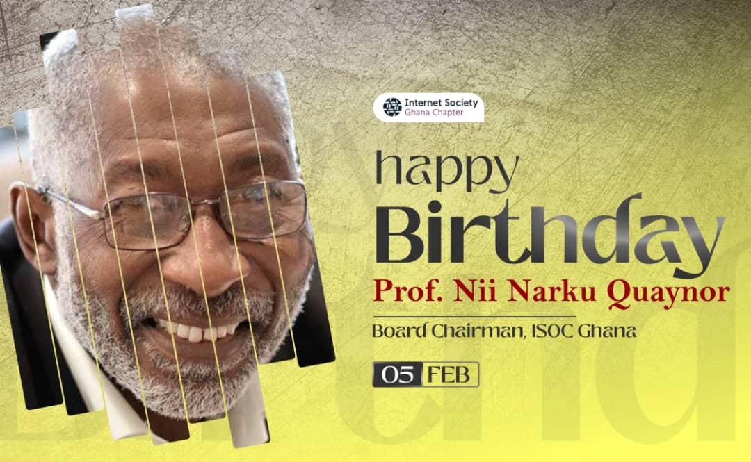 isocghana's tweet photo. Belated happy 75th birthday to the esteemed Chairman of Internet Society Ghana Chapter.

 Wishing you a year filled with continued success, growth, and impactful endeavors in advancing internet accessibility and connectivity for all.

#ISOC #HappyBirthday #happyday https://t.co/8Ton159KPy