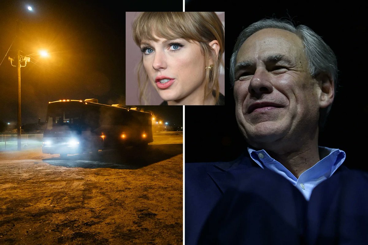 ThatmattersNews's tweet photo. Greg Abbott Begins Sending Illegal Immigrants Straight To Taylor Swift’s Houses Since It’s The Only Way They’ll Get Arrested https://t.co/5qZvUv1qz8