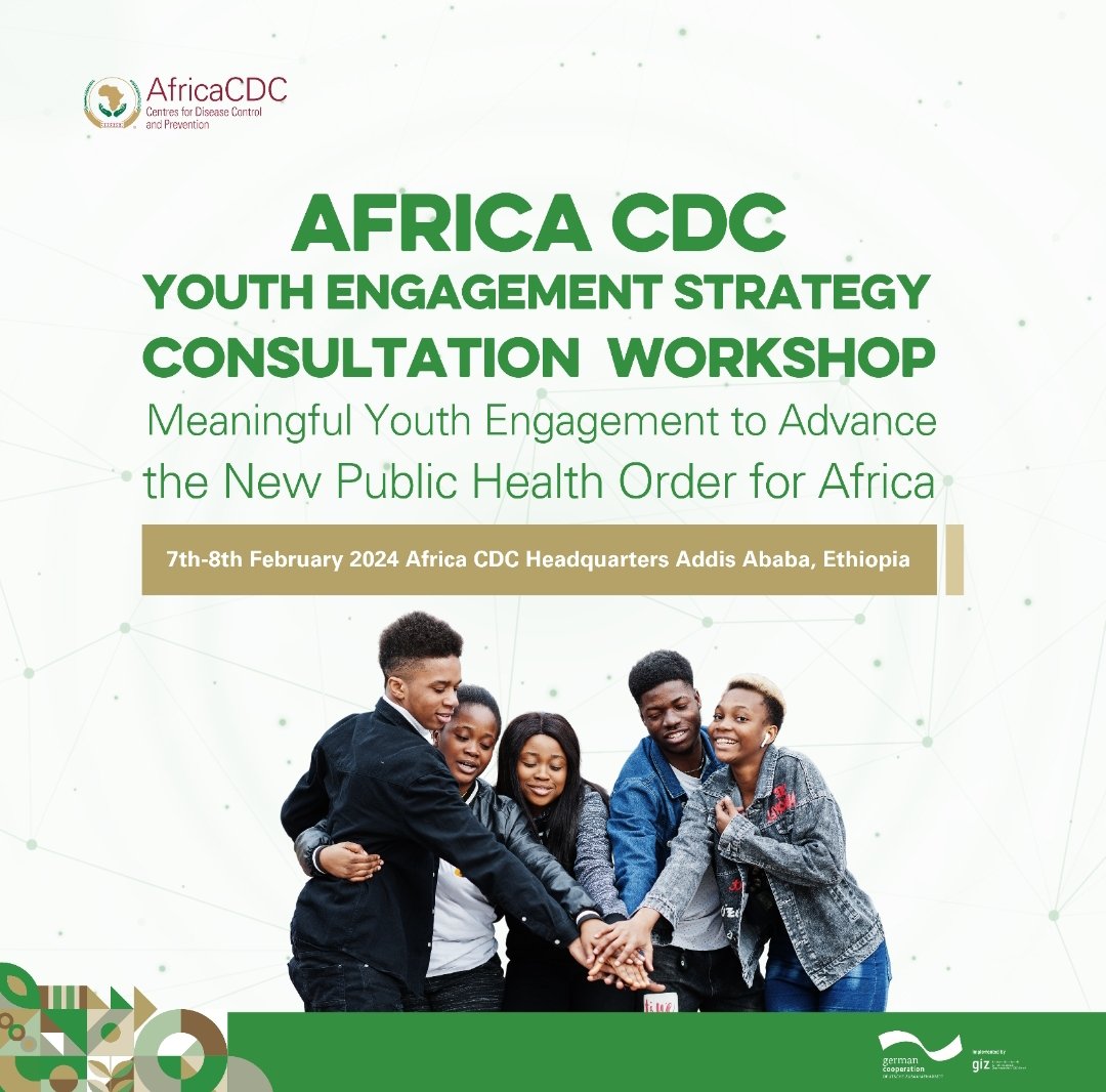 We are happy to announce the convening of our first Consultative Workshop on the @AfricaCDC Youth Engagement Strategy. The main objective of this workshop is to review the first draft of our Youth Engagement Strategy which will codify and institutionalize long-term engagement…