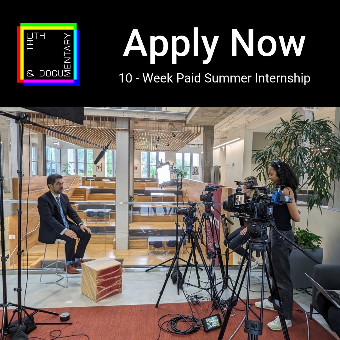 We are hiring for a paid 10-week #summer #internship. Applications must be received by April 1, 2024 to be considered. You can find out more and apply here: bit.ly/3SKrcEx. #paidinternship #learnfilm #filmexperience #documentaryfilm #chicagofilmmaker #filmeducation