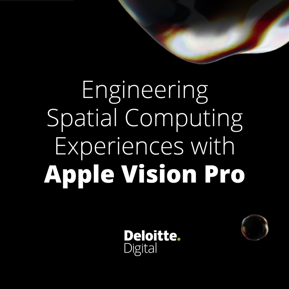 🌌 We're creating compelling spatial computing experiences for our clients using #AppleVisionPro and #visionOS. Join us in this evolving landscape and learn where we are putting these capabilities to work. 🚀 deloi.tt/4bsFpNB #UnlimitedReality #StrategicEngineering