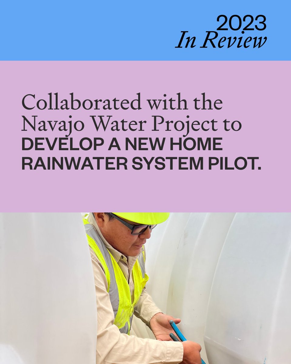 In 2023, #AppalachiaWaterProject brought clean water and sanitation services to families across the area & partnered with our #NavajoWaterProject crew to make a new Home Rainwater System pilot a reality. Learn more about our work in Appalachia at appalachiawaterproject.org!