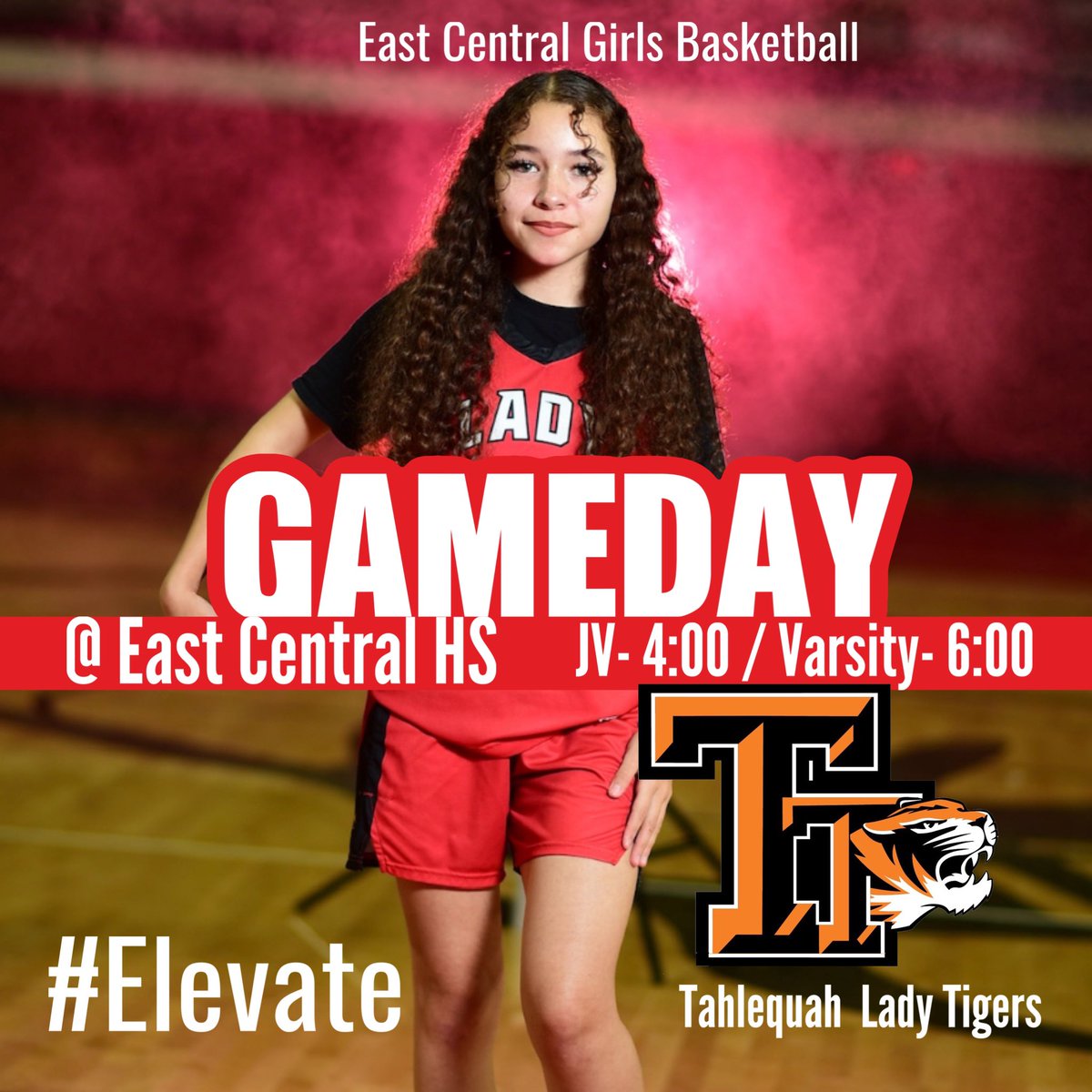 Game 1️⃣9️⃣

GAMEDAY vs. #1 team in our District‼️

6:00pm 
🆚 Tahlequah 
📍East Central HS

#Elevate