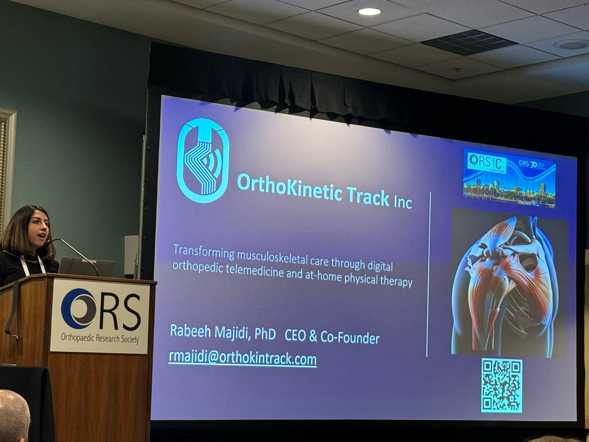 rabeeh_m's tweet photo. Exciting times at #ORS2024 @Orthokintrack made it to the Business Innovation live pitch, also presented scientific poster.I got engaged in brainstorming for @ORSsociety #digital_platform &met with my Advocacy Council & #ORSSMC committee colleagues & initiated new collaborations. https://t.co/gmgoPbiWbV