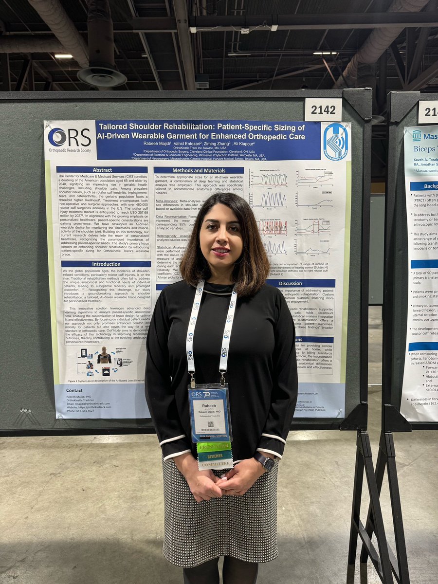 rabeeh_m's tweet photo. Exciting times at #ORS2024 @Orthokintrack made it to the Business Innovation live pitch, also presented scientific poster.I got engaged in brainstorming for @ORSsociety #digital_platform &met with my Advocacy Council & #ORSSMC committee colleagues & initiated new collaborations. https://t.co/gmgoPbiWbV
