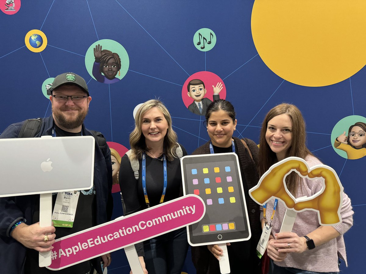 Mrs_Leicht's tweet photo. Best EdTech team around! Thanks @AppleEDU for having us! 🎉 #TCEA2024 https://t.co/7S1RBDI3Zo