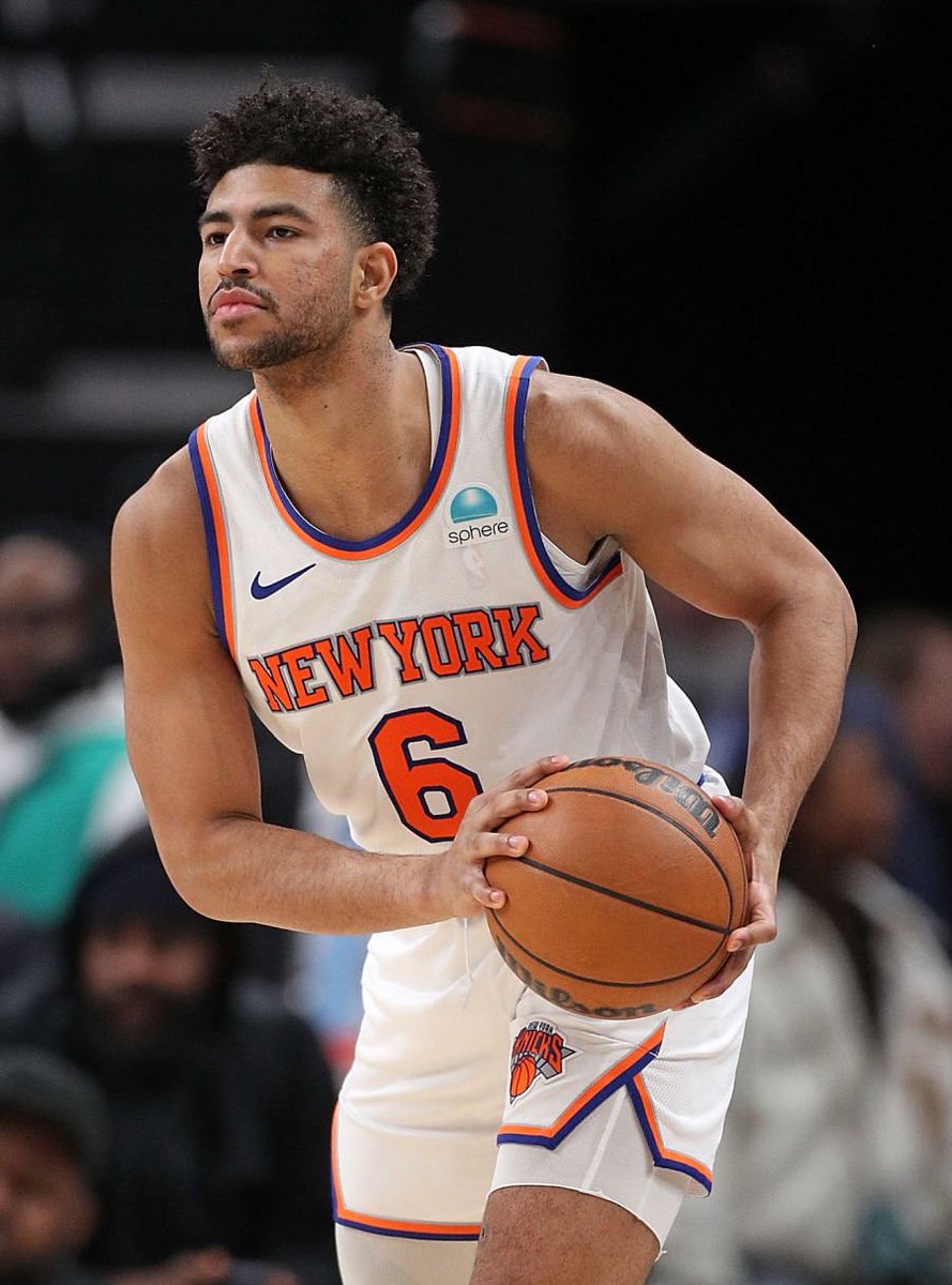 TheDunkCentral's tweet photo. The New York Knicks reportedly rejected a trade offer from the Dallas Mavericks for Quentin Grimes, per @SbondyNBA
(Via https://t.co/2MXFlcFnWk) https://t.co/776uPiXJzU