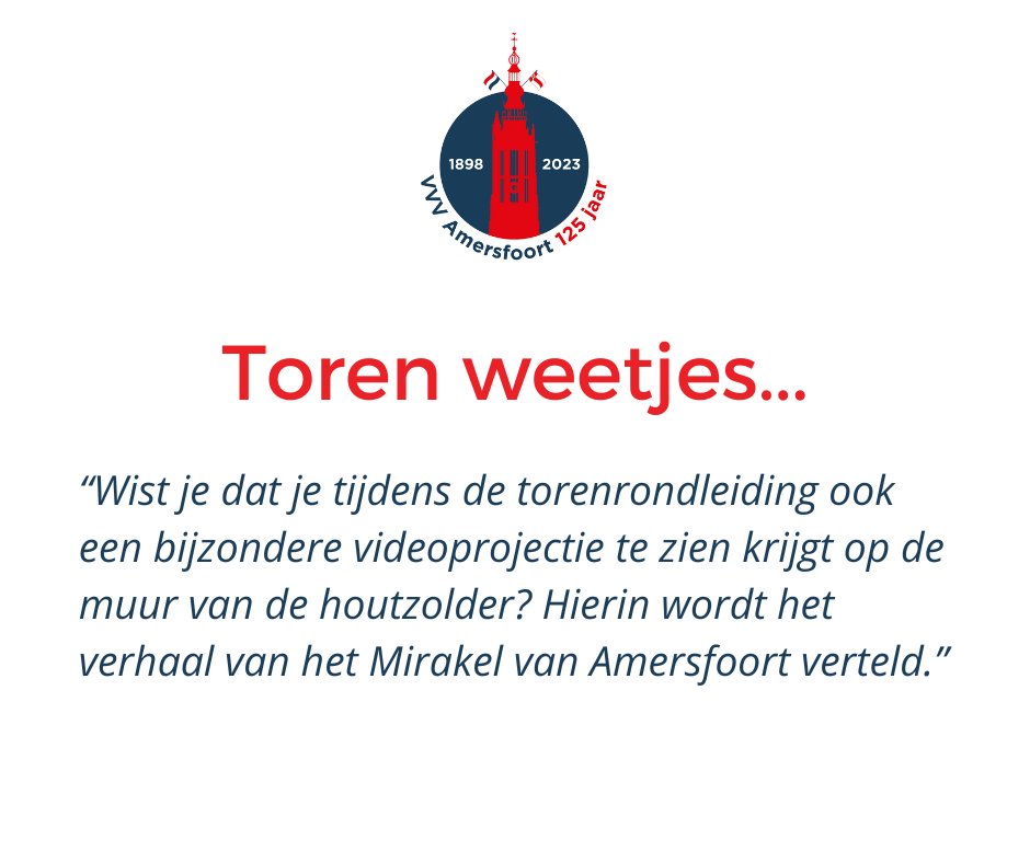 Heb jij het verhaal over het Mirakel van Amersfoort al eens gehoord? 🙌

Koop hier je tickets voor een torenbeklimming 👇
vvvamersfoort.nl/nl/onze-lieve-…
