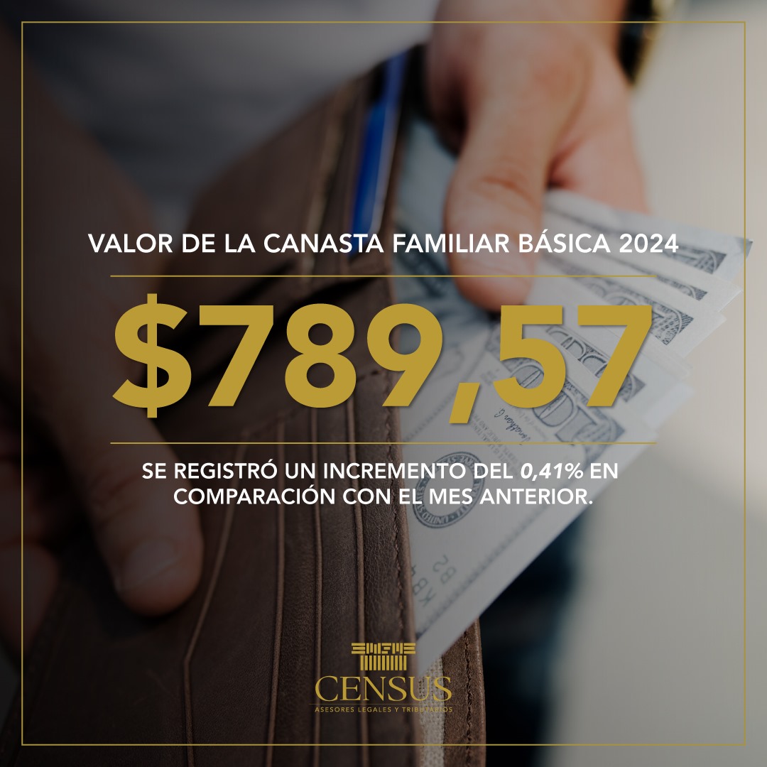 CensusEc's tweet photo. 1/ 2 #CensusInforma | El @Ecuadorencifras publicó los resultados del Índice de Precios al Consumidor (IPC) de enero de 2024, revelando un aumento del 0,41% en comparación con diciembre de 2023 en el costo de la Canasta Familiar Básica (CFB).
#Impuestos https://t.co/93fpwz6fhU