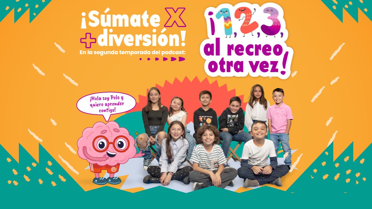 SenalColombia's tweet photo. ¡Las matemáticas pueden ser igual de divertidas que el recreo! #MiSeñal Colombia te recomienda el pódcast de #Exploremos, de Radio Nacional de Colombia: 1,2,3 al recreo otra vez.
Escúchalo aquí: https://t.co/IyvuZqNoD2 https://t.co/6usXk7cj8J