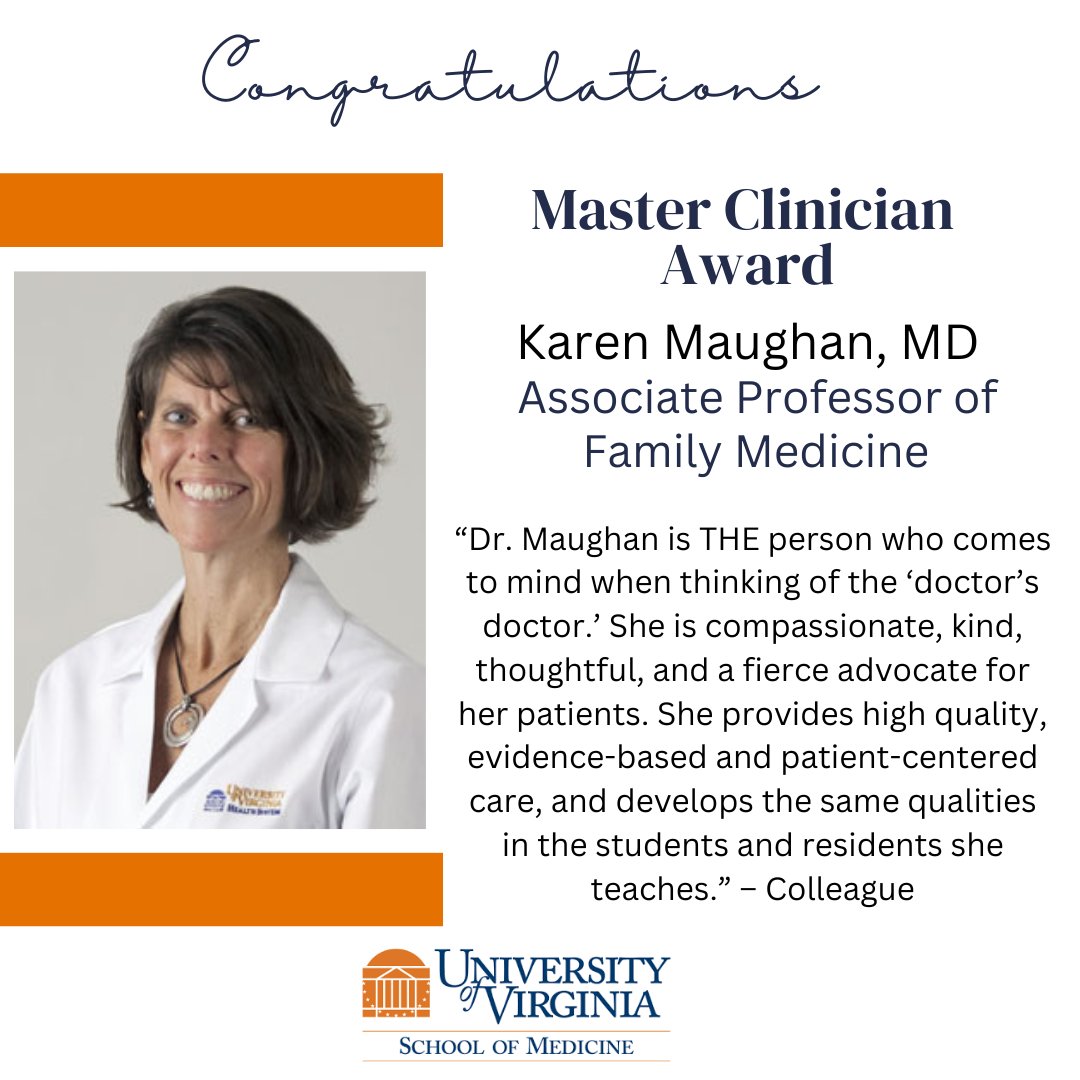 The 2023 Master Clinician Award recipient is Dr. Karen Maughan, Associate Professor of Medicine. Join us is celebrating her accomplishments.