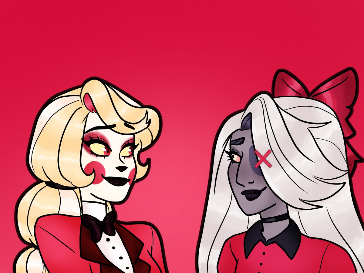 Kightmaidenart1's tweet photo. I finally finished hazbin and I really lived it especially them 
#hazinhotel
#HazbinHotelFanart #HazbinHotelCharlie #HazbinHotelVaggie https://t.co/EWl09SnDJT